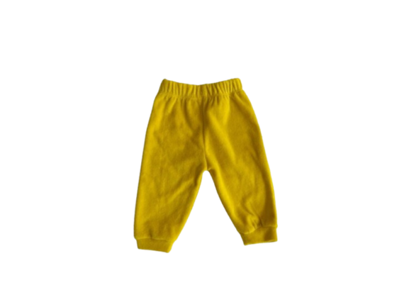 Soft velour sunshine yellow pants